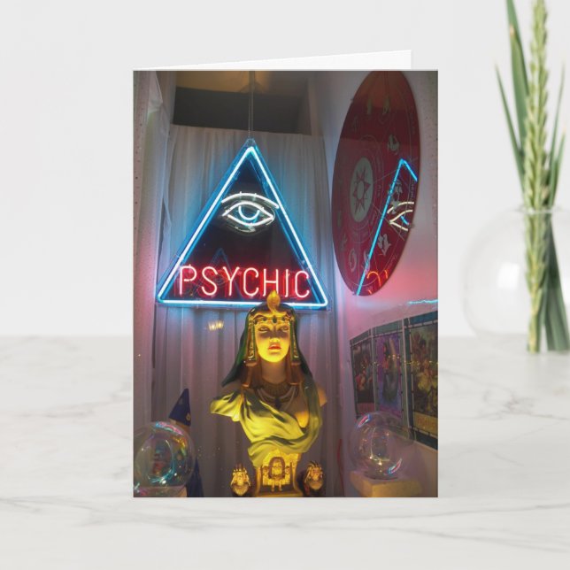 Fortune psychique indiquant la carte (Devant)