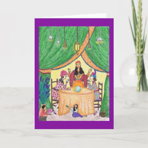 Fortune Teller Crystal Ball Greeting Card