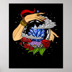 Fortune Teller Crystal Ball Poster