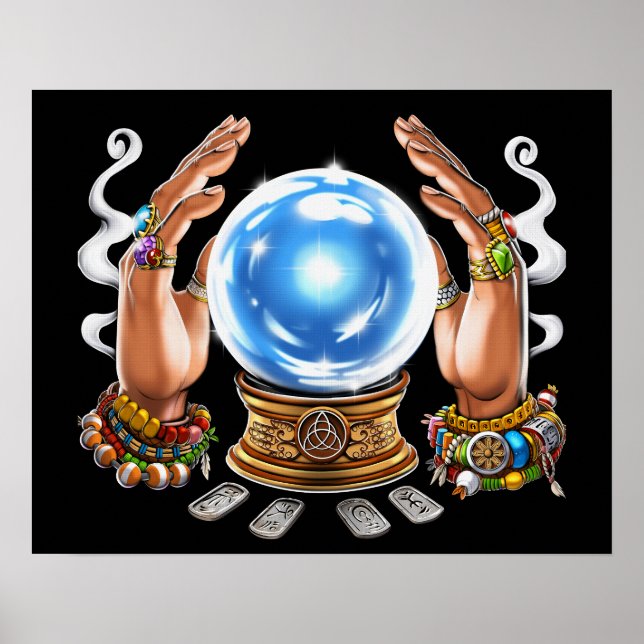 Fortune Teller Crystal Ball Poster (Front)