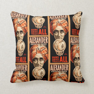 Fortune teller crystal Ball throw Pillow