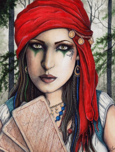 Gypsy Fortune Teller Invitations Stationery Zazzle Ca