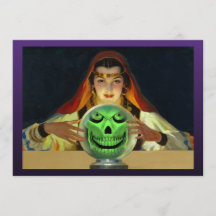 Fortune Teller Halloween Party Invitations