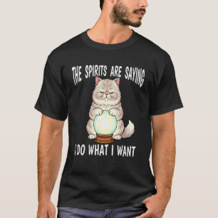 Fortune Teller House Cat with Crystal Ball Do What T-Shirt