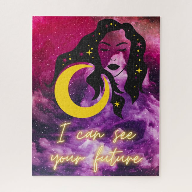 Fortune Teller - "I can see your future" Galaxy   Jigsaw Puzzle (Vertical)