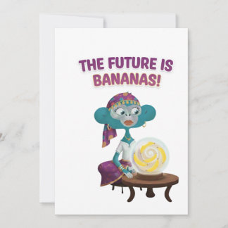 fortune teller monkey invitation