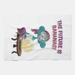Fortune teller monkey kitchen towel