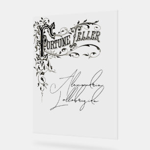 Fortune Teller Name Script Acrylic Sign
