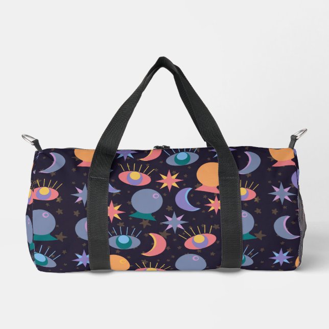 Fortune Teller Pattern Duffle Bag (Front)