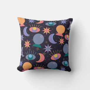 Fortune Teller Pattern Throw Pillow