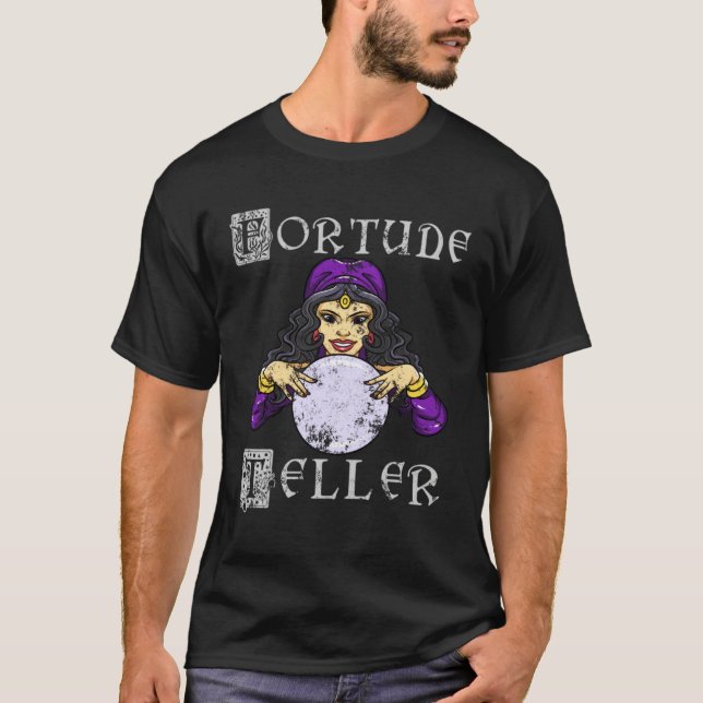 Fortune Teller Psychic Retro Circus T-Shirt (Front)