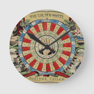 **FORTUNE-TELLER'S VINTAGE WHEEL** CLOCK