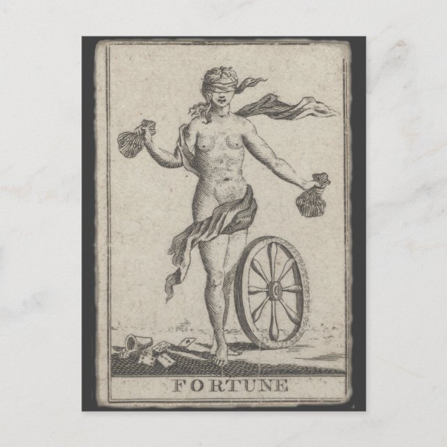 Fortune Telling Card, Antique Tarot Postcard (Front)