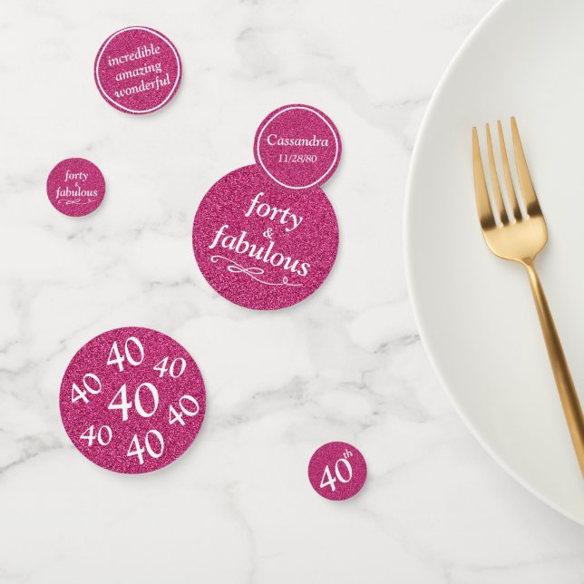 forty and fabulous confetti (Group)