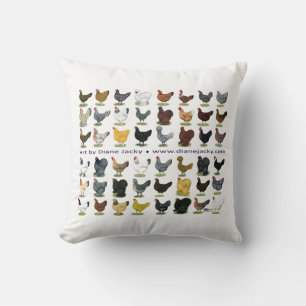 Forty-eight Hen Promo Throw Pillow