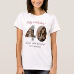 Forty & Fabulous Custom Photo 40th Birthday  T-Shirt<br><div class="desc">Celebrate this milestone birthday in style with our personalized "Forty & Fabulous" t-shirt! This custom design features your favourite photos displayed within the large "40" numerals, creating a unique and memorable keepsake. Perfect for the birthday celebration or as a thoughtful gift, this shirt captures precious memories while celebrating four decades...</div>