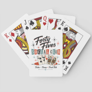 Forty Fives Social Club Retro Playing Cards