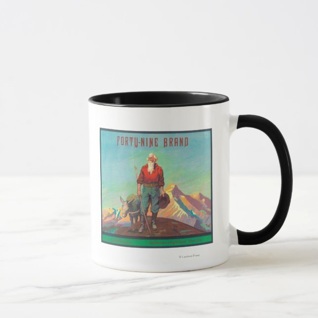 Forty Nine Orange LabelRedlands, CA Mug (Right)