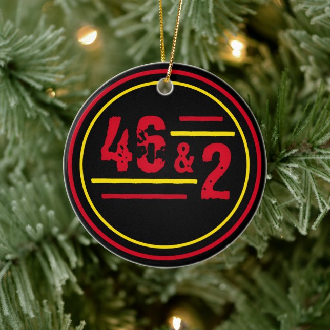 Forty Six & 2 Evolution Ceramic Ornament (Tree)