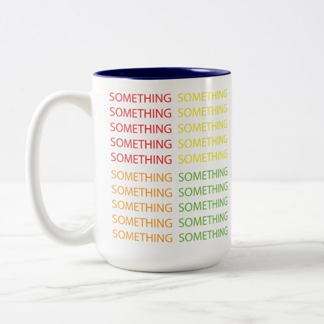 Forty Something Two-Tone Coffee Mug (Left)
