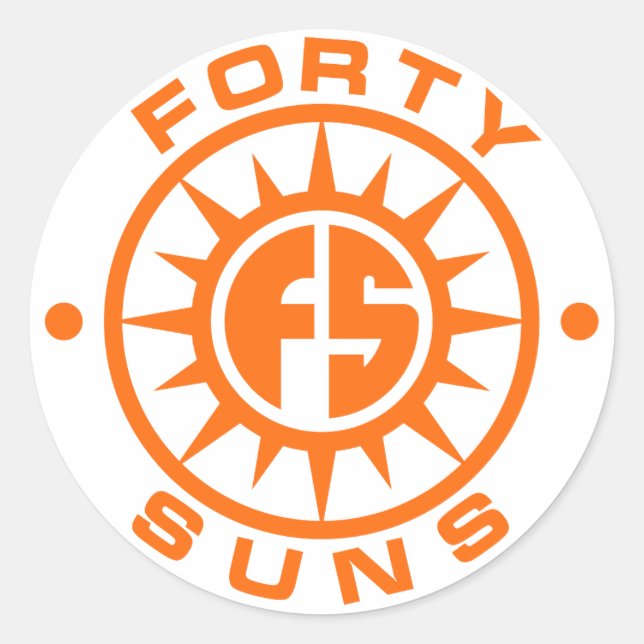 Forty Suns -- The Sticker! Classic Round Sticker (Front)