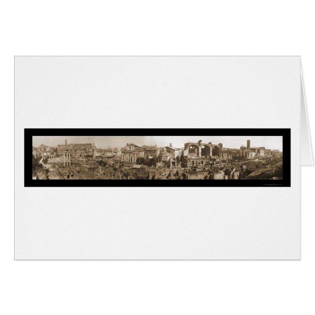 Forum Panorama Rome Photo 1909 (Front Horizontal)