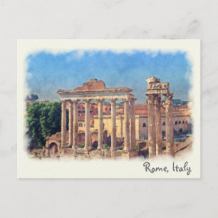 forum romain ruines carte postale