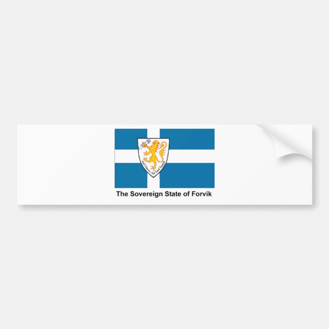 Forvik Flag Bumper Sticker (Front)
