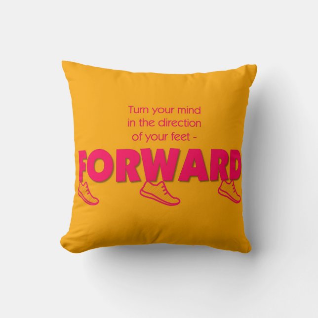 FORWARD Collection Throw Pillow (Front)