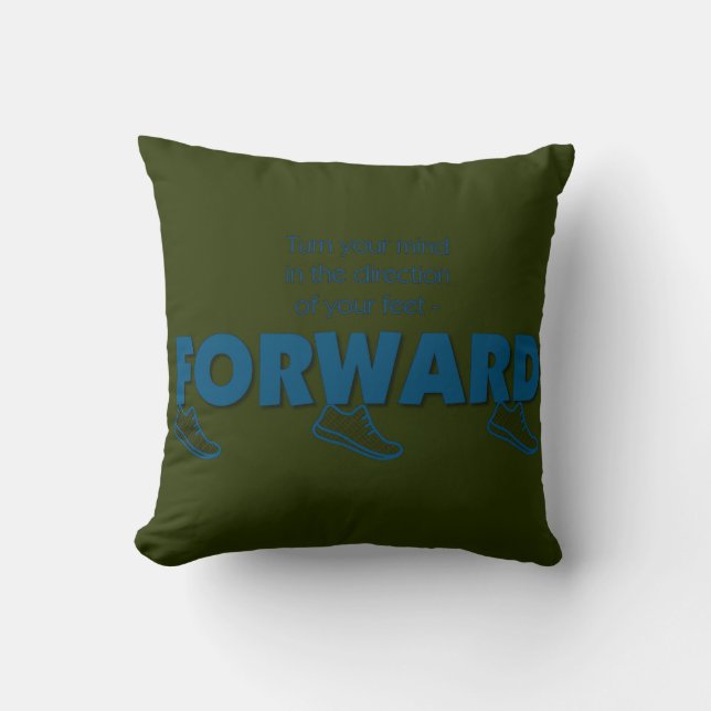 FORWARD Collection Throw Pillow (Front)