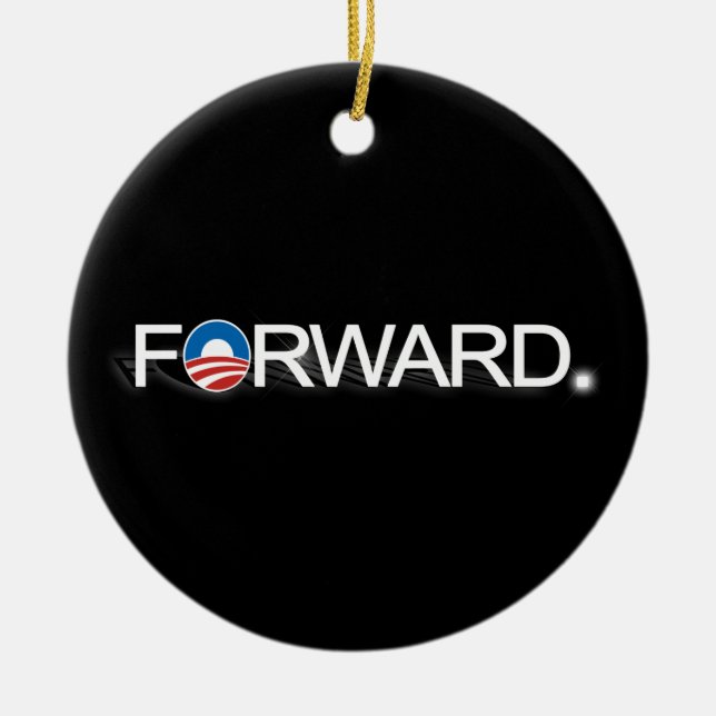 Forward for Obama 2012 Ceramic Ornament (Front)