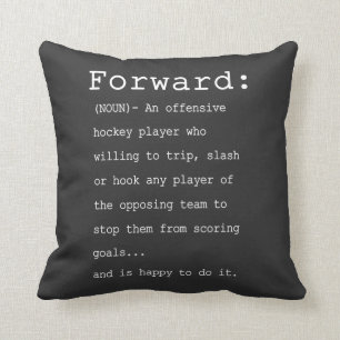 Forward Hockey Definition Throw Pillow