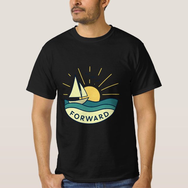 Forward Horizon Sailboat Motivational Tee (Front)