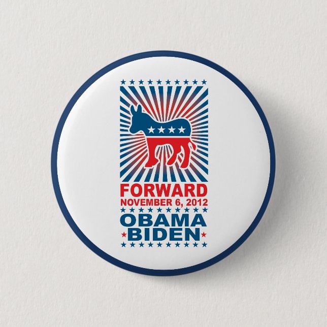 Forward Obama 2012 Button (Front)