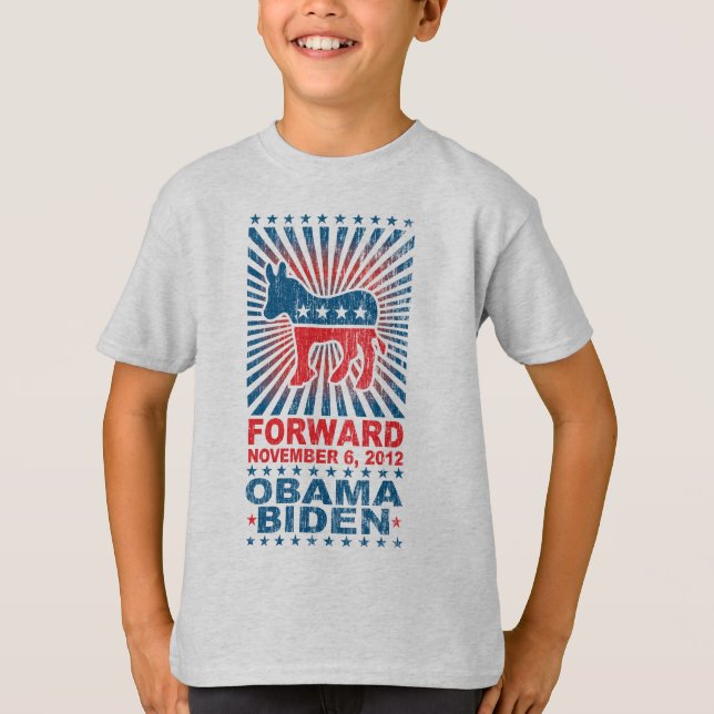 Forward Obama 2012 Kids Shirt (Front)