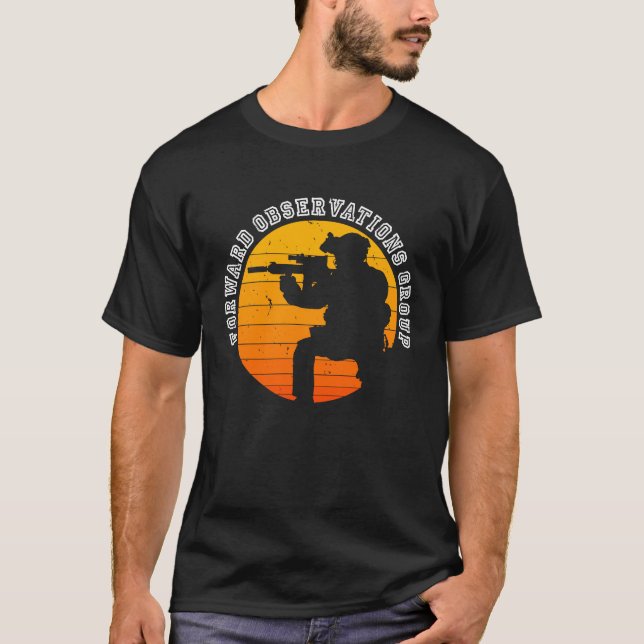 Forward Observations Group FOG Retro Kneeling Scou T-Shirt (Front)