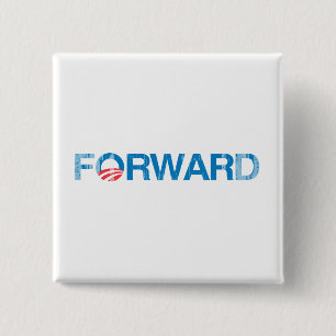 Forward with Obama Vintage.png 2 Inch Square Button