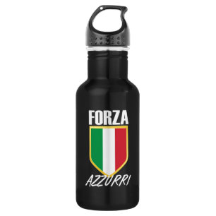 Forza Azzurri Italy Flag Soccer 532 Ml Water Bottle