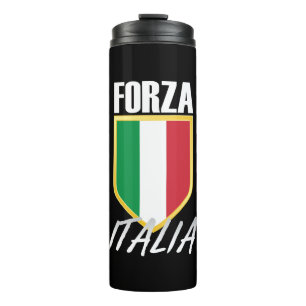 Forza Italia Italian Flag Soccer Thermal Tumbler