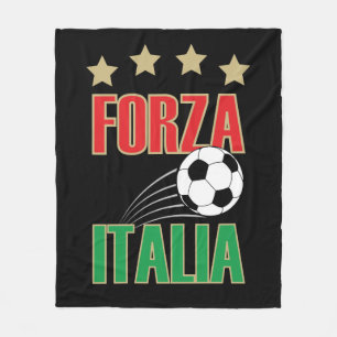 Forza Italia Italy Soccer Football Fleece Blanket