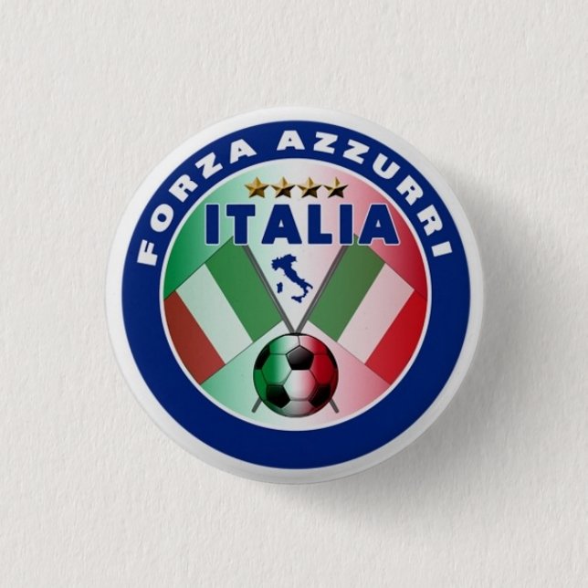 Forza Italia - World Cup 2010 1 Inch Round Button (Front)