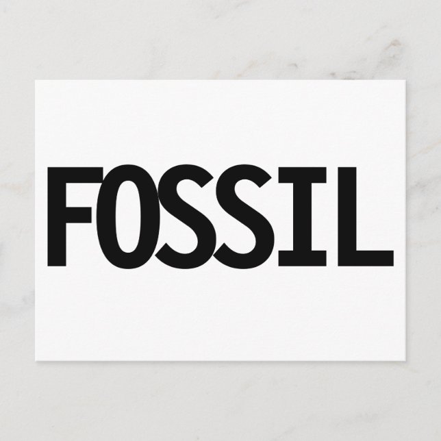 Fossil birthday card (Front)