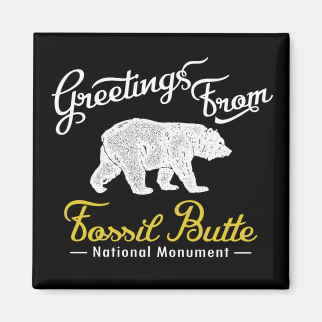 Fossil Butte National Monument Bear Magnet (Front)