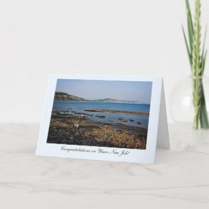 Fossil Coast Beach, Congrats on Your New Job! Card