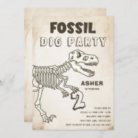 Fossil Dig Dinosaur Birthday Party