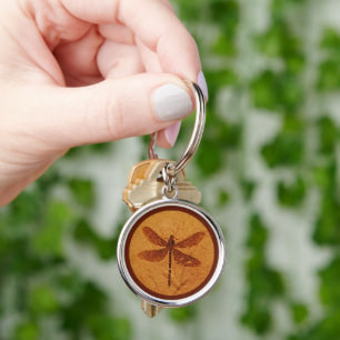 Fossil Dragonfly Keychain