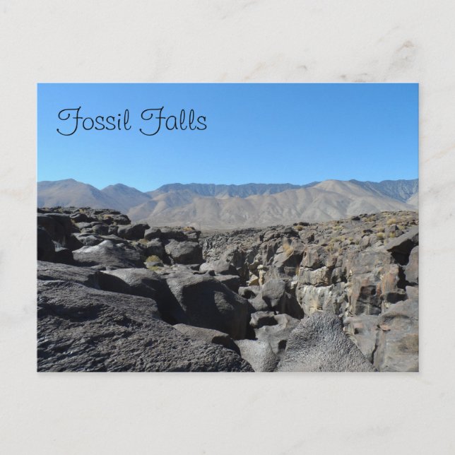 Fossil Falls, California Postcard (Front)