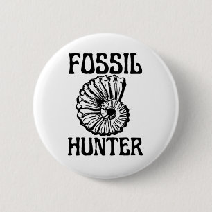Fossil Hunter 2 Inch Round Button