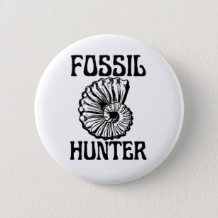 Fossil Hunter 2 Inch Round Button