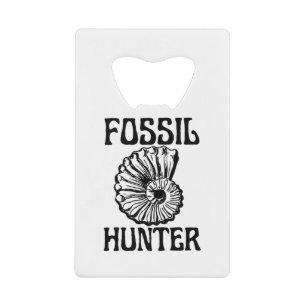 Fossil Hunter Credit Card Bottle Opener